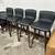 Set of 4 Article Sede Leather Swivel Bar Stools - Walnut And Black 3 thumbnail