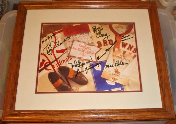 1944 St. Louis Browns World Series Signed Picture AUTO'S + Max Patkin! 1