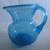Pitcher ~Vase Small Glass Light Blue Transparent Pitcher Vase Approx. 5 thumbnail