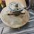 ANTIQUE SHARPENING STONE WITH MOUNTING BRACKETS 1 thumbnail