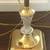 Pretty cut glass floor lamp brass finish with a swivel arm. 4 thumbnail