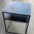 Metal small end table with two metal chairs 2 thumbnail