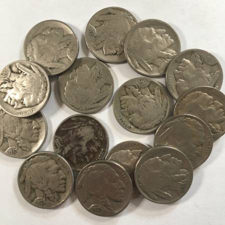 15x Buffalo Nickel Coins 1