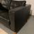 Black Leather Sofa - two seater 2 thumbnail