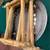 Pair of Foldable Stainless Steel Top End Tables / Serving Tables 9 thumbnail