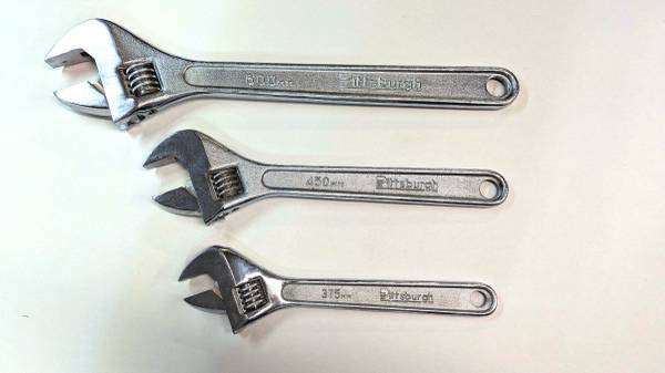3 Piece Adjustable Wrench Set 1