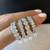 women's fun carefree wedding ring band size 6, 7 8 and 9 US 1 thumbnail