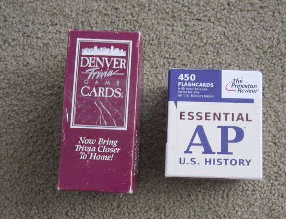 US history flash cards and trivia cards 1