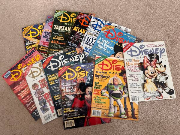 Disney magazine's from 1998-2000 1