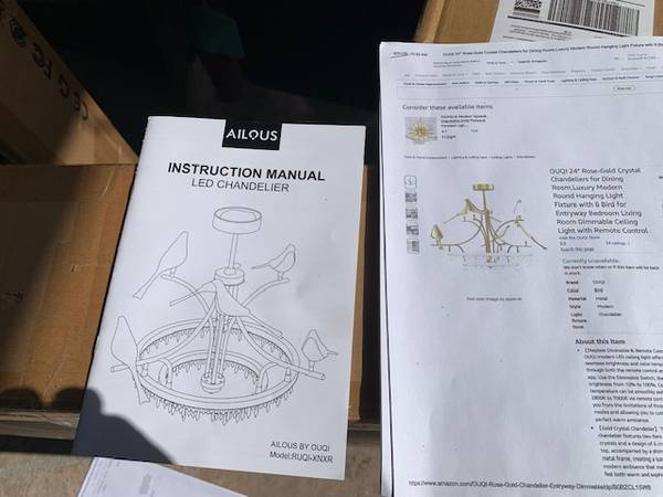 Chandeliers brand new (still is boxes) Very Low Price, $35.00 each (long beach)63829967918083121
