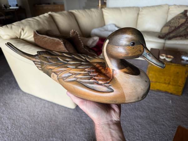 Tom Taber Northern Pintail Decoy 1985-1986 1