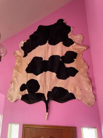 8'4" Tall by 7' Wide Cowhide 1