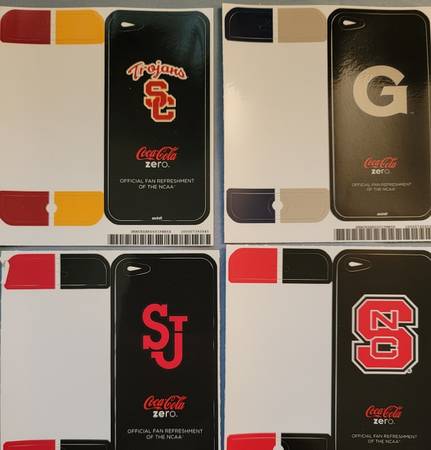 Cell Phone NCAA Stickers Coca-Cola Zero 1