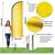 Blank Swooper Flagpole Kit Business Avertising Banner Kit 8' Feather F 1 thumbnail