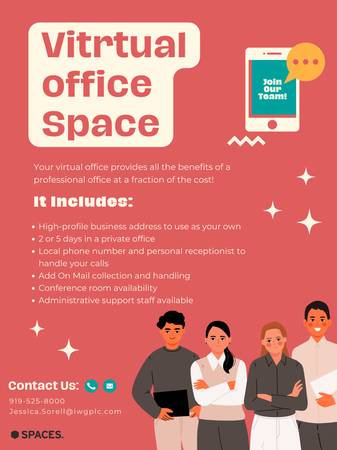Virtual Office Space Available at SPACES 1
