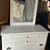 white dresser chest with mirror 3 drawers solid wood L42”*D18”*H32”(addres 1 thumbnail