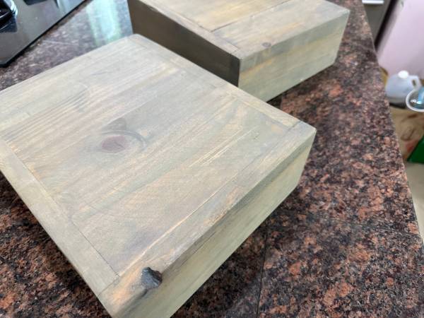 Floating Shelves! 2 Grey Wood Floating Shelves - extremely firm 1