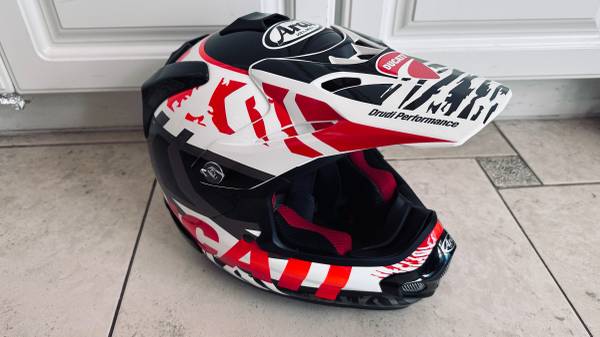 Arai Ducati Explorer Helmet,  Size Medium Made In Japan Retail: $740+T 1