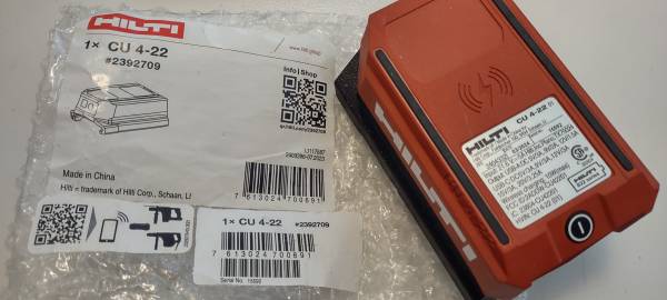 Brand New Hilti CU 4-22 USB Charger Adapter 1
