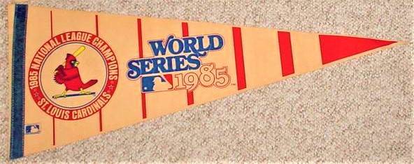 1985 St. Louis Cardinals National League Champions Pennant McGee Ozzie 1