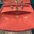 80's Raspberry Kohler Pedestal Sink ( Basin ) Awesome 3 thumbnail