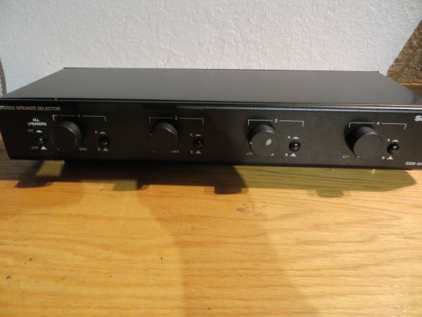 SIMA SSW-4HP Speaker Selector Switch 4 Room Receiver Sound 1