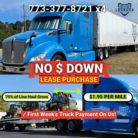 ➡️ CDL-A OTR Lease Purchase - Flatbed up to $3K | Dry Van up to $2.2K 1