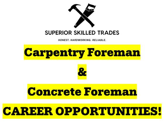 Carpentry Foreman & Concrete Foreman 1
