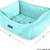 Nandog Bolstered Reversible Design Dog/Cat Bed | Light Aqua | Like New 6 thumbnail