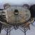 Antique Wagon Wheel Table 4/Chairs 1 thumbnail