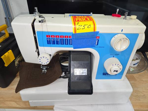 White sewing machine 1