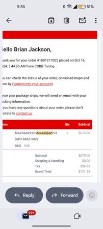 Mazdaspeed 3 accessport V3 1