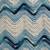 Handmade Vintage Knitted White Blanket w/ Blue Stripes (23x33) 3 thumbnail