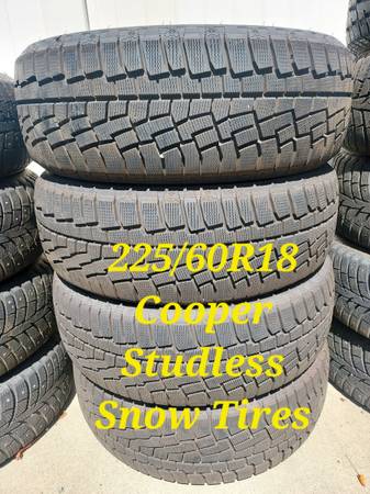 225/60R18 Cooper Snow Tires 1