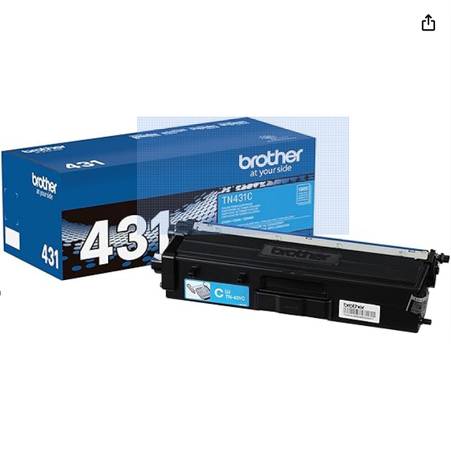 BROTHER PRINTER CARTRIDGE TN431Y-SEALED-UNOPENED 1