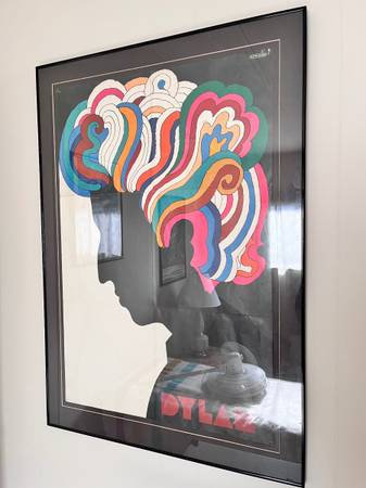 Vintage Framed Bob Dylan poster 1