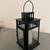 Candle Lantern-Glass & Black Metal- Decorative Indoor/Outdoor 2 thumbnail