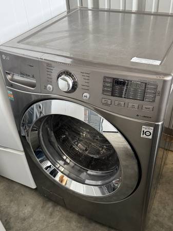 Graphite steel front load LG washer high efficiency 1