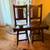Two Mission Style Counter Height Wooden Chairs 1 thumbnail