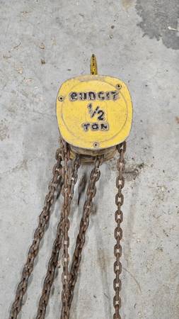 Budgit 1/2 Ton Manual Chain Hoist - 15ft Lift 1