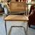 Woven wooden accent chaur or dining chair in chrome 3 thumbnail