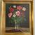 Framed Red/Pink Roses in Crystal Vase Painting 2 thumbnail