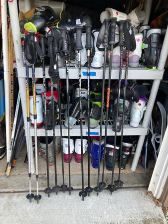 Ski poles graphite 1
