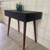 Black Mid Century Modern Style Desk with drawer 3 thumbnail