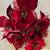 Christmas Decor 100+ Piece Lot Red Stems Leafs Flowers Poinsettia Garland Glitte 8 thumbnail