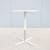 Modern Davis Furniture Height Adjustable White Round Side Table, New 2 thumbnail