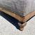 Large Contemporary Ottoman with Natural Wood Frame - 4 ft long 3 thumbnail