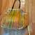 Yellow Striped Beach Bag Side Pocket Key Hook 5 thumbnail
