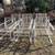 Set of six Vintage Mid century modern white patio chairs 1 thumbnail