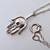 Beautiful Solid 14K Diamond Hamsa Pendant Necklace 4 thumbnail